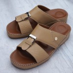 Men's sandal - 7 points Sole - H7201 Rhombus Camel